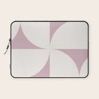 Bauhaus Mid Century Modern Geometric VIII Lilac Laptop Sleeve Gallery Image 1