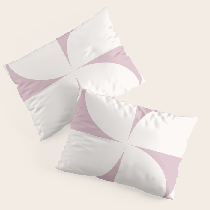 Bauhaus Mid Century Modern Geometric VIII Lilac Pillow Sham Gallery Image 1