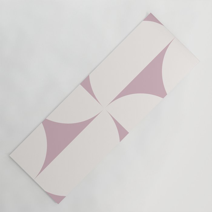 Bauhaus Mid Century Modern Geometric VIII Lilac Yoga Mat Gallery Image 1