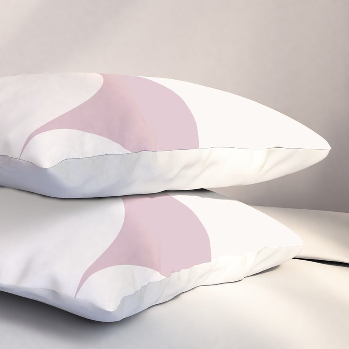 Bauhaus Mid Century Modern Geometric VIII Lilac Pillow Sham Gallery Image 3