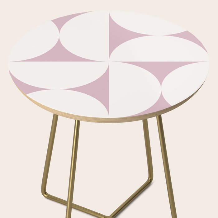 Bauhaus Mid Century Modern Geometric VIII Lilac Side Table Gallery Image 2