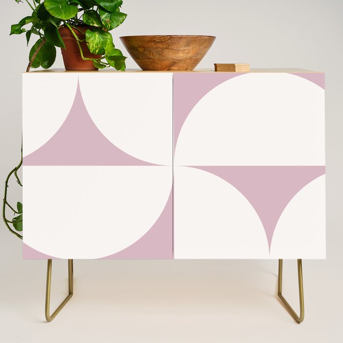 Bauhaus Mid Century Modern Geometric VIII Lilac Credenza Gallery Image 1