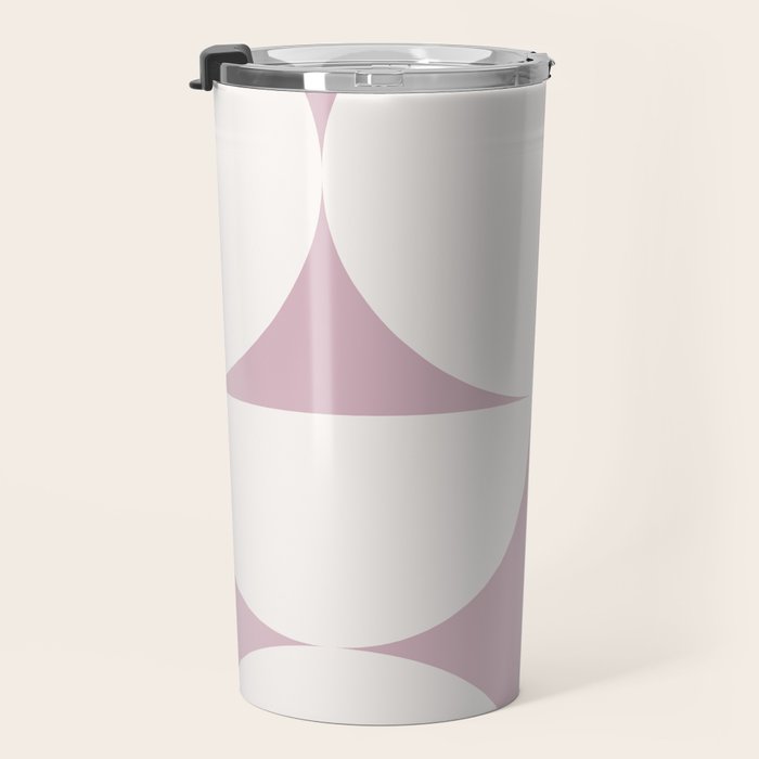 Bauhaus Mid Century Modern Geometric VIII Lilac Travel Mug Gallery Image 3