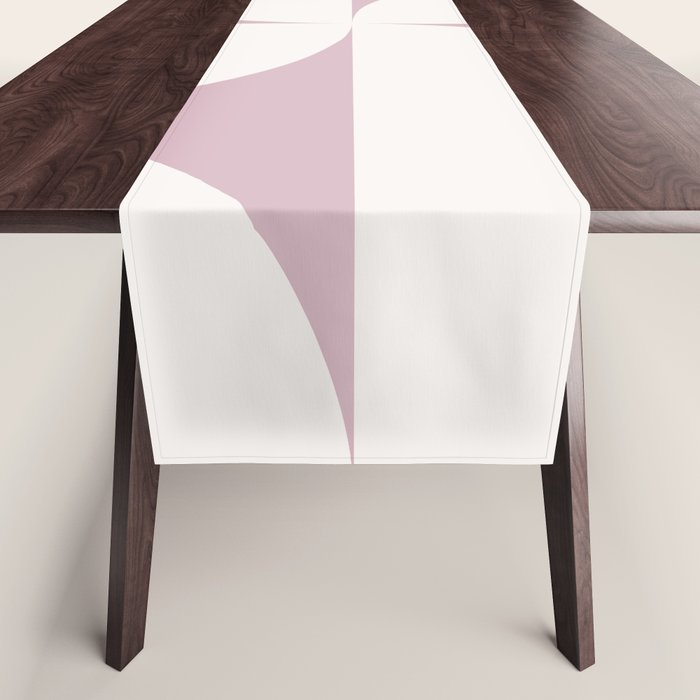 Bauhaus Mid Century Modern Geometric VIII Lilac Table Runner Gallery Image 1