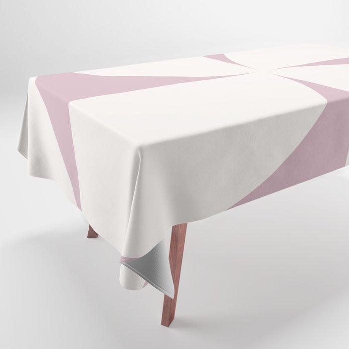Bauhaus Mid Century Modern Geometric VIII Lilac Tablecloth Gallery Image 1