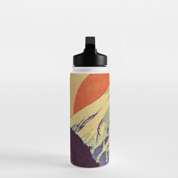 The Red Sunrise at Dayai Shore - Nature Landscape Water Bottle Gallery Image 3