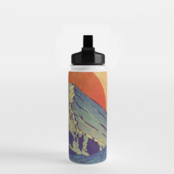 The Red Sunrise at Dayai Shore - Nature Landscape Water Bottle Gallery Image 2