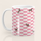 Pink Check Horses  Pattern Coffee Mug Gallery Image 3