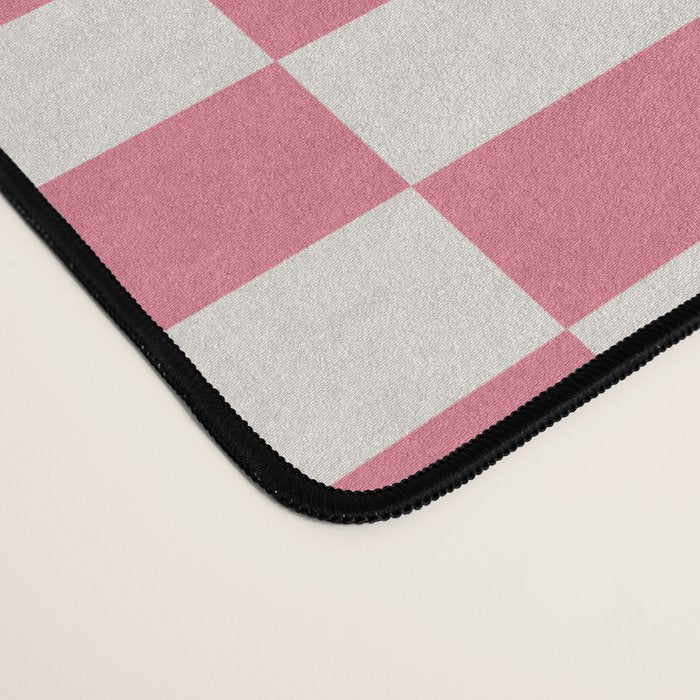 Pink Check Horses  Pattern Desk Mat Gallery Image 4