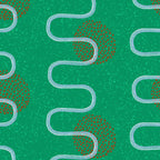 Abstract Fields in Forest Green & Brown Coffee Mug Gallery Image 2