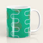 Abstract Fields in Forest Green & Brown Coffee Mug Gallery Image 1