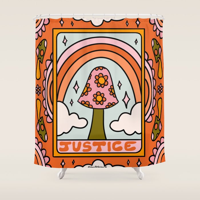 11. Justice Mushroom Shower Curtain Gallery Image 1