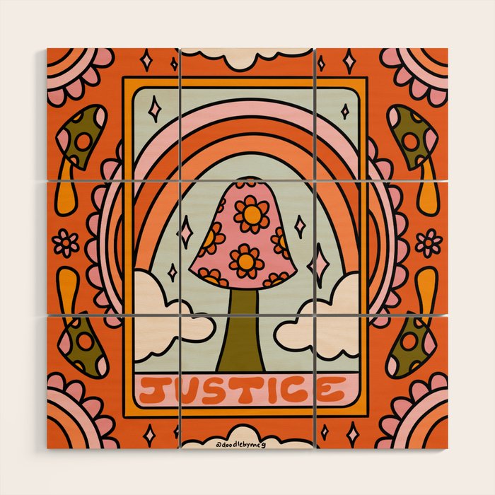 11. Justice Mushroom Wood Wall Art Gallery Image 1