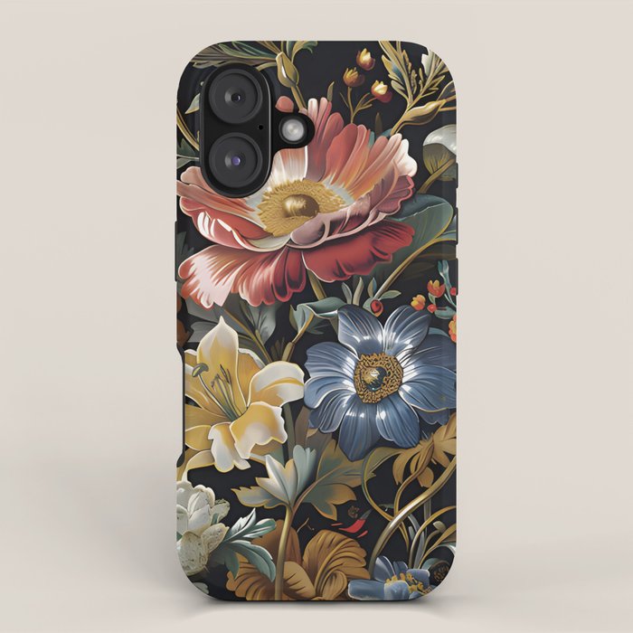 Countryside Bloom Ethereal Dark Floral iPhone Case Gallery Image 1