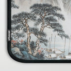 Enchanting Japanese Watercolor Ink Landscape Painting Laptop Sleeve Gallery Image 3