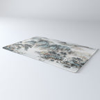Enchanting Japanese Watercolor Ink Landscape Painting Rug Gallery Image 3