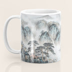 Enchanting Japanese Watercolor Ink Landscape Painting Coffee Mug Gallery Image 3