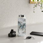 Enchanting Japanese Watercolor Ink Landscape Painting Water Bottle Gallery Image 4