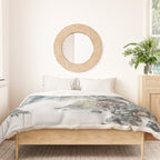 Enchanting Japanese Watercolor Ink Landscape Painting Duvet Cover Gallery Image 3