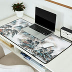Enchanting Japanese Watercolor Ink Landscape Painting Desk Mat Gallery Image 2