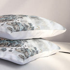 Enchanting Japanese Watercolor Ink Landscape Painting Pillow Sham Gallery Image 3