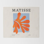 Red Coral Leaf: Matisse Paper Cutouts II Throw Blanket Gallery Image 2