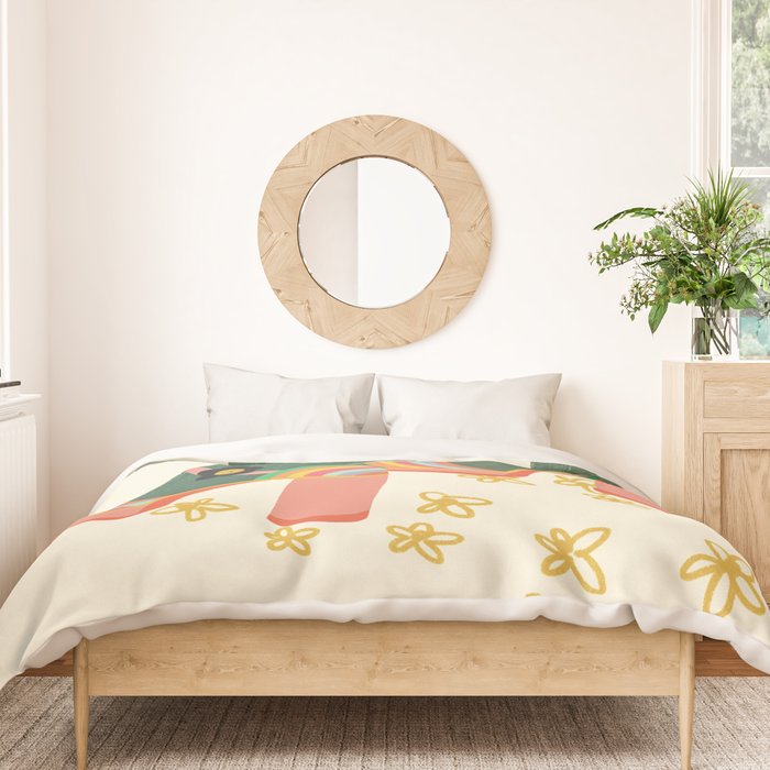 Rainbow walk feet Duvet Cover Gallery Image 3