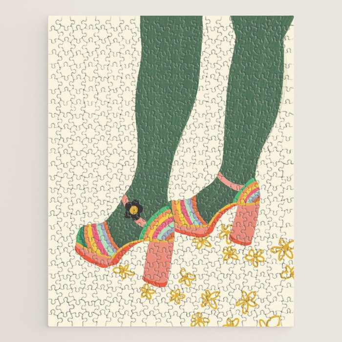 Rainbow walk feet Jigsaw Puzzle Gallery Image 1