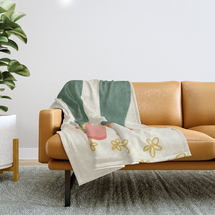 Rainbow walk feet Throw Blanket Gallery Image 1