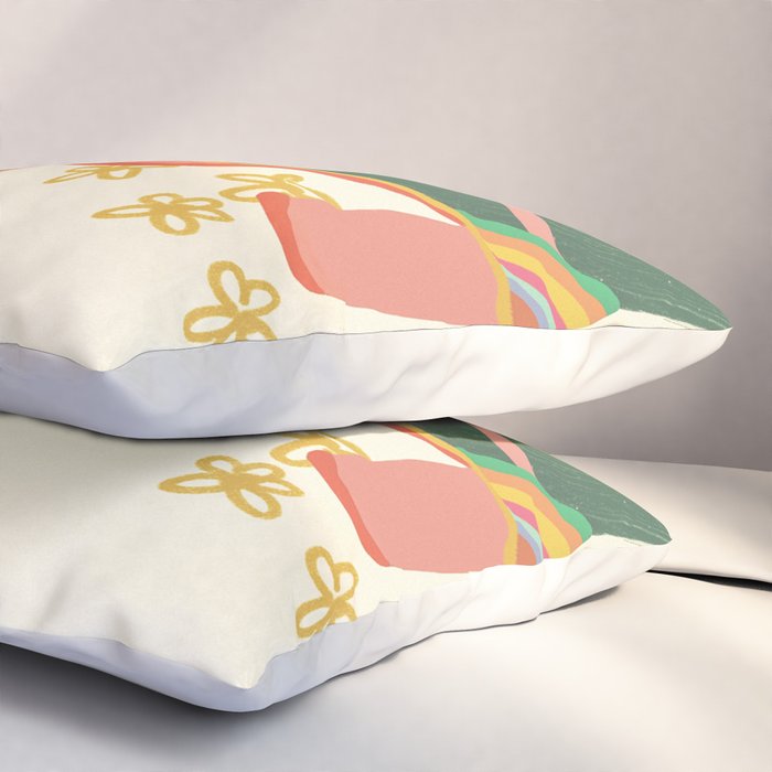 Rainbow walk feet Pillow Sham Gallery Image 3