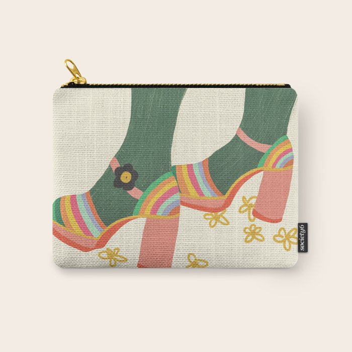 Rainbow walk feet Carry All Pouch Gallery Image 1