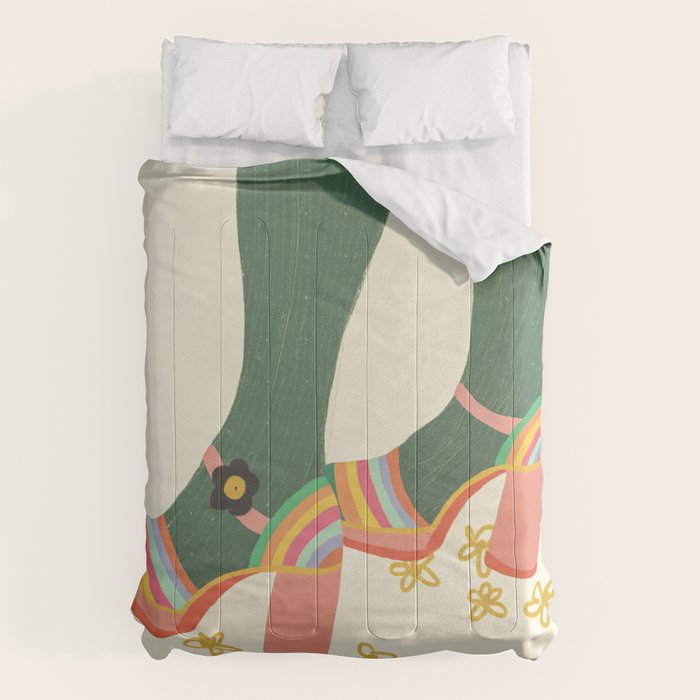 Rainbow walk feet Comforter Gallery Image 6