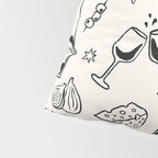Cheers. Cheese and Wine Pillow Sham Gallery Image 4