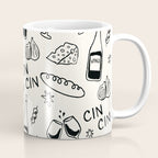 Cheers. Cheese and Wine Coffee Mug Gallery Image 1