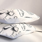 Cheers. Cheese and Wine Pillow Sham Gallery Image 3