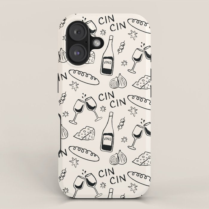 Cheers. Cheese and Wine iPhone Case Gallery Image 1