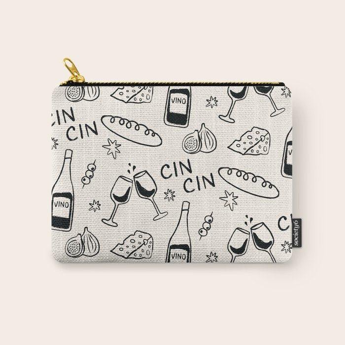 Cheers. Cheese and Wine Carry All Pouch Gallery Image 1