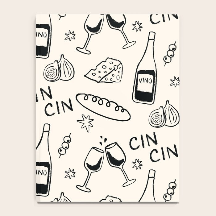 Cheers. Cheese and Wine Notebook Gallery Image 4