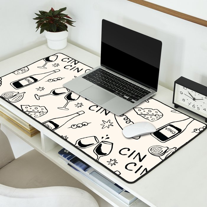 Cheers. Cheese and Wine Desk Mat Gallery Image 2