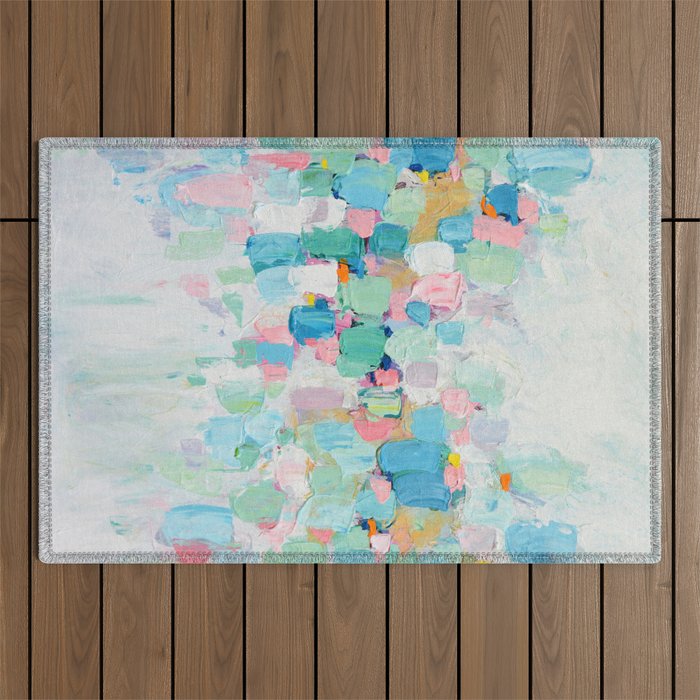Amoebic Party No. 5 Outdoor Rug Gallery Image 1