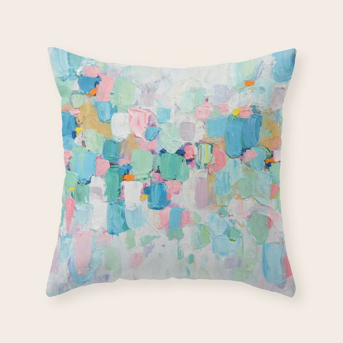 Amoebic Party No. 5 Throw Pillow Gallery Image 1