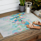 Amoebic Party No. 5 Outdoor Rug Gallery Image 2