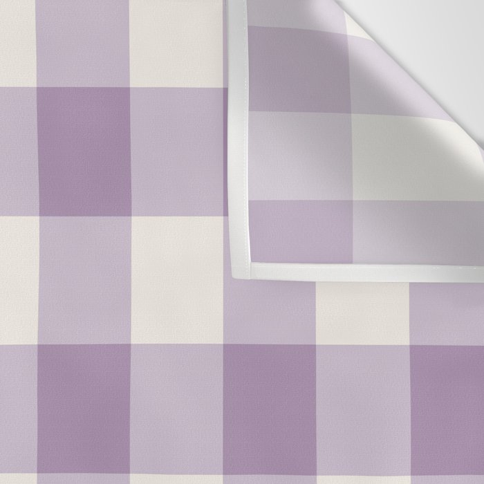 Lavender Gingham Wall Tapestry Gallery Image 3
