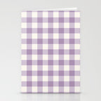 Lavender Gingham Stationery Card Gallery Image 2