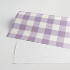 Lavender Gingham Wrapping Paper Gallery Image 2
