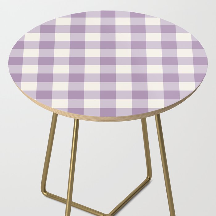 Lavender Gingham Side Table Gallery Image 2