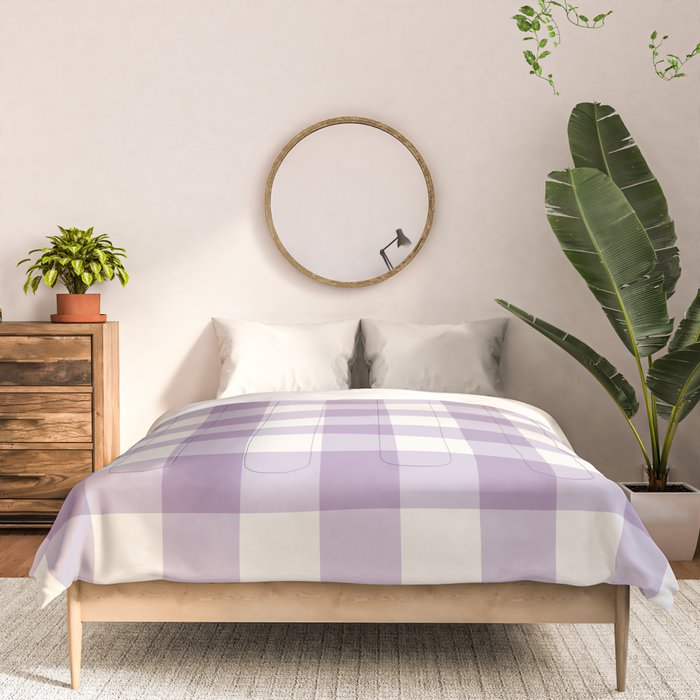 Lavender Gingham Comforter Gallery Image 3