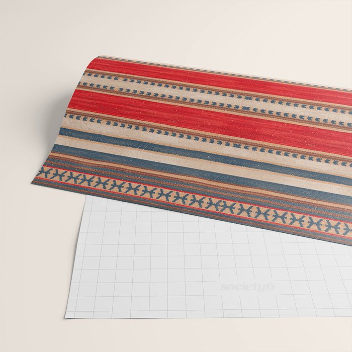 Bohemian Tapestry: Timeless Moroccan Heritage Fabrics Wrapping Paper Gallery Image 2