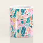 Joyful Jungle Birds In The Happy Pastel Tropics Coffee Mug Gallery Image 4