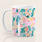 Joyful Jungle Birds In The Happy Pastel Tropics Coffee Mug Gallery Image 3